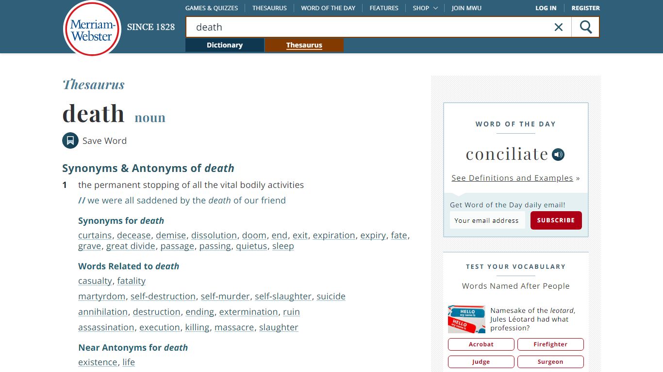 105 Synonyms & Antonyms of DEATH - Merriam-Webster